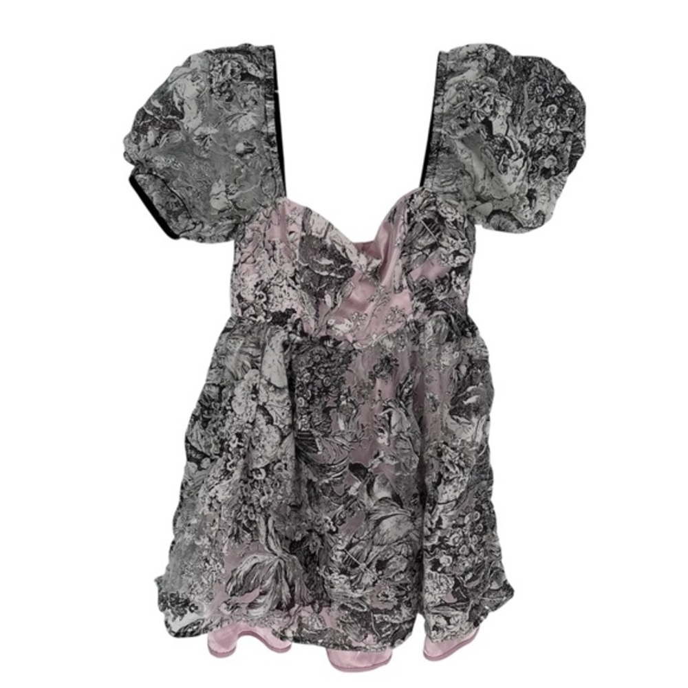NWOT Sugar Thrillz Draped In Dawn Sheer Embroidered Babydoll Dress